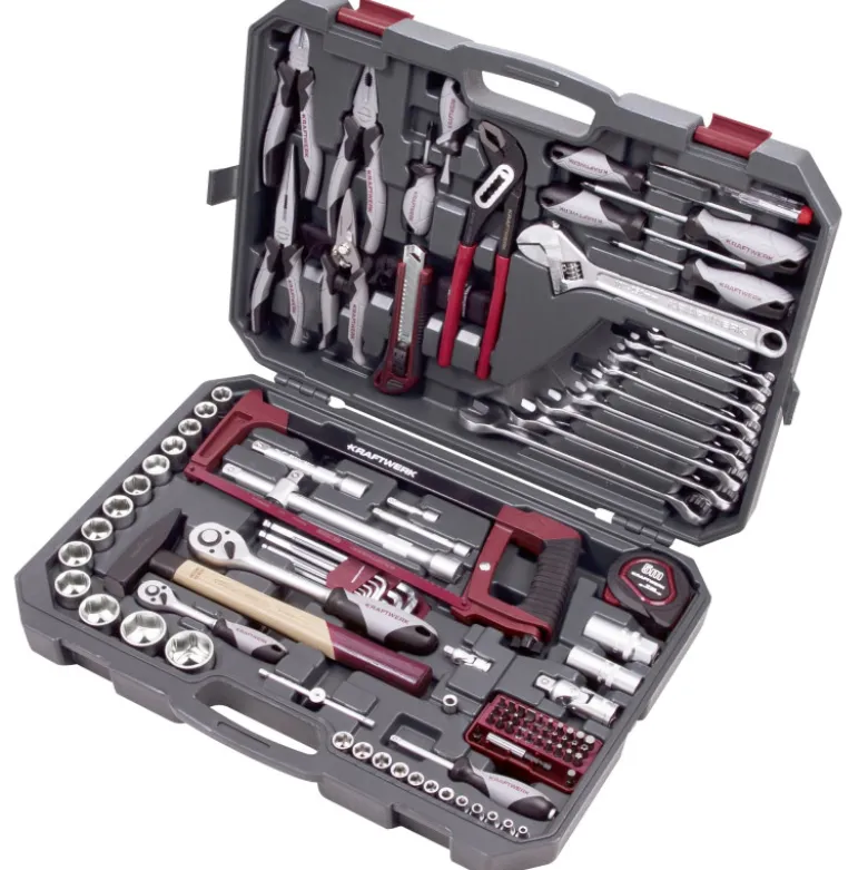 Coffret d’outils Basic-Line, 1/4“ + 1/2“, 115 pcs KRAFTWERK 204.105.600