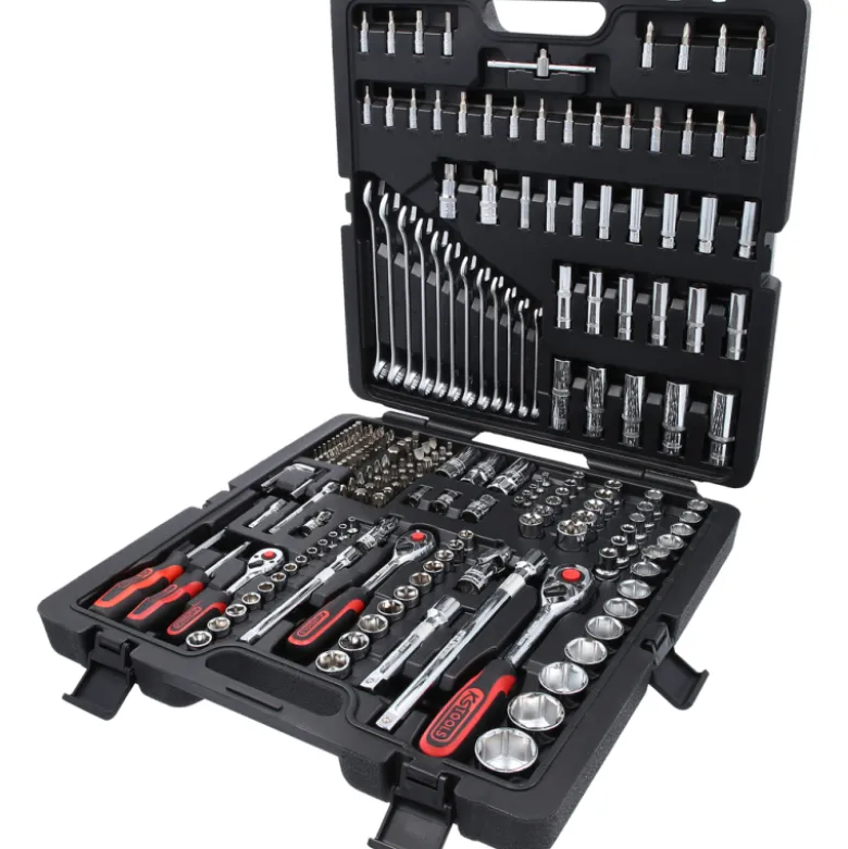 Coffret d'outils et douilles 1/4", 3/8", 1/2" 216 pièces Ks Tools 918.0216