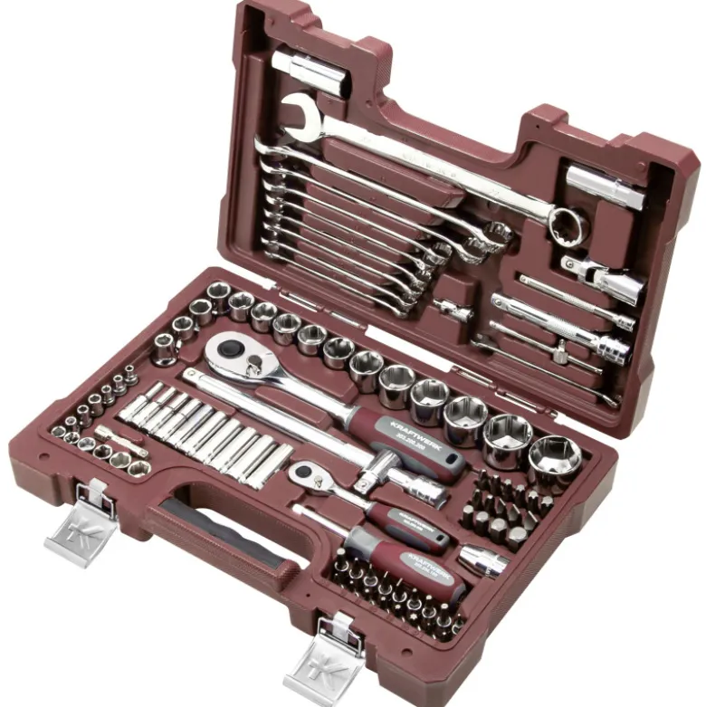 Coffret d'outils 1/4" et 1/2" 93 Pièces Kraftwerk - 204.203.601
