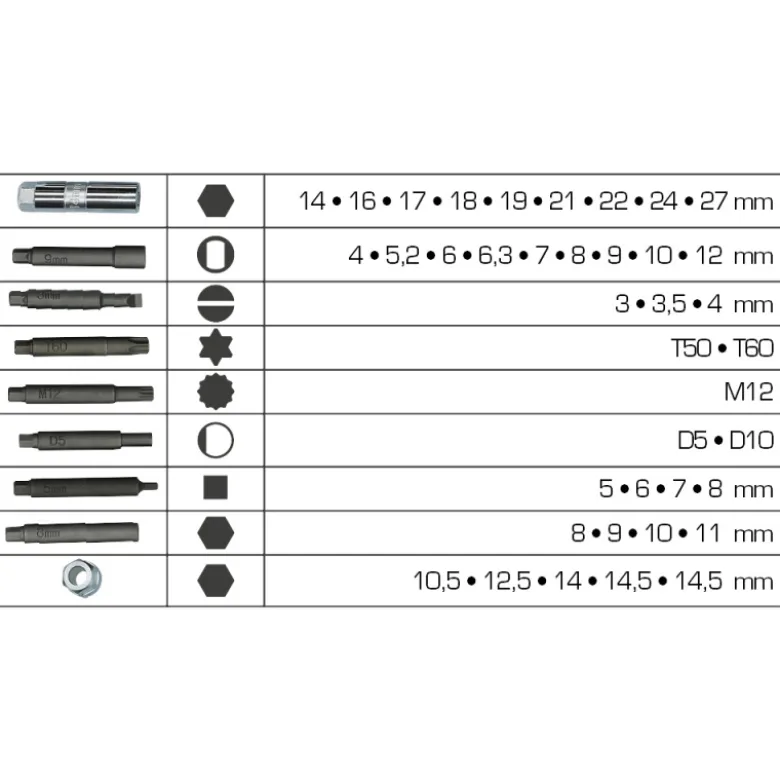 Coffret d’outils pour amortisseur 39 pcs BRILLIANT TOOLS - BT651050