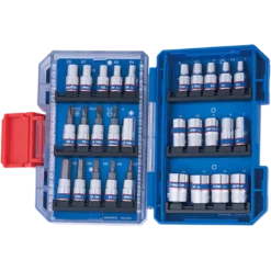 Coffret 1/4" Extra Compact Douilles Et Embouts 48 Pièces King Tony - 2549MREB