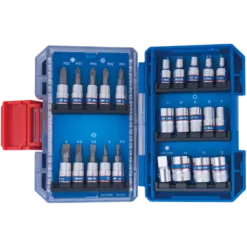 Coffret 1/4" Extra Compact Douilles Et Embouts 47 Pièces King Tony - 2547MREB