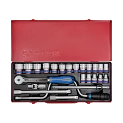 Coffret 1/2" 24 Pièces Douilles + Accessoires 10 À 32Mm King Tony - 4325MR03