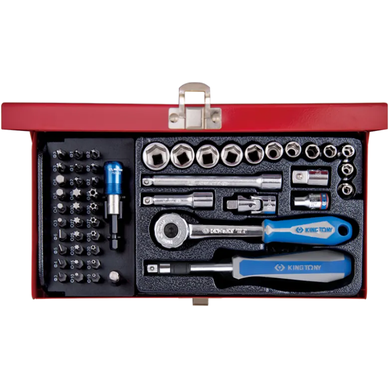 Coffret 1/4" 51 Pièces Douilles Et Embouts King Tony - 2551MR03
