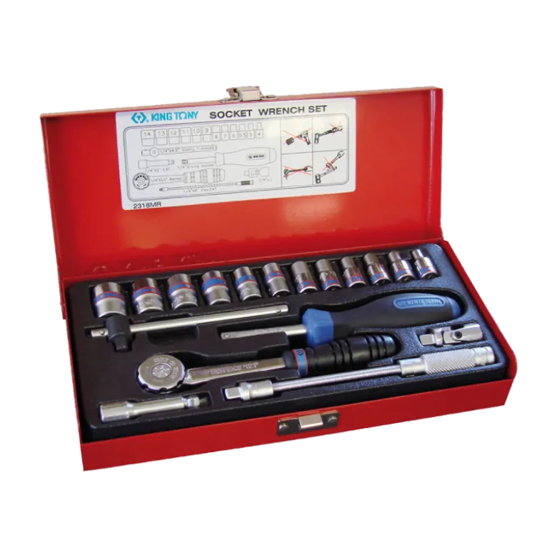 Coffret 1/4" 18 Pièces King Tony - 2318MR