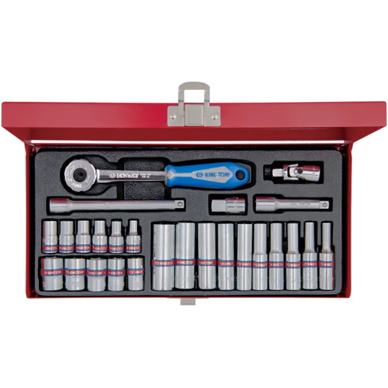 Coffret 1/4" 26 Pièces Mixtes King Tony - 2526SR02