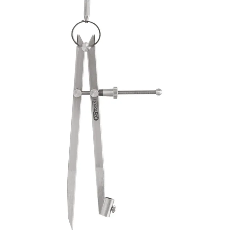 Compas porte-crayon à ressort L200 mm sur carte KS TOOLS - 300.0411-E