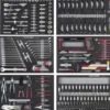 Composition de 304 Pièces Outils de coupe et Douilles 1/4" - 3/8" - 1/2" COMPLETO EVA KRAFTWERK 105.102.099