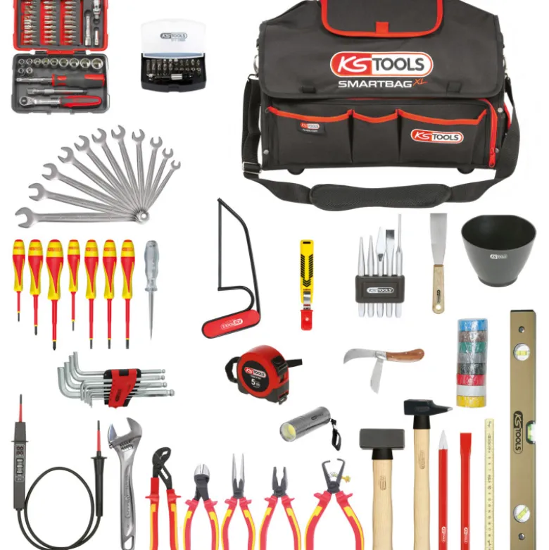 Composition d'outils électricien en sac smartbag XL 137 pièces KS TOOLS 117.0138