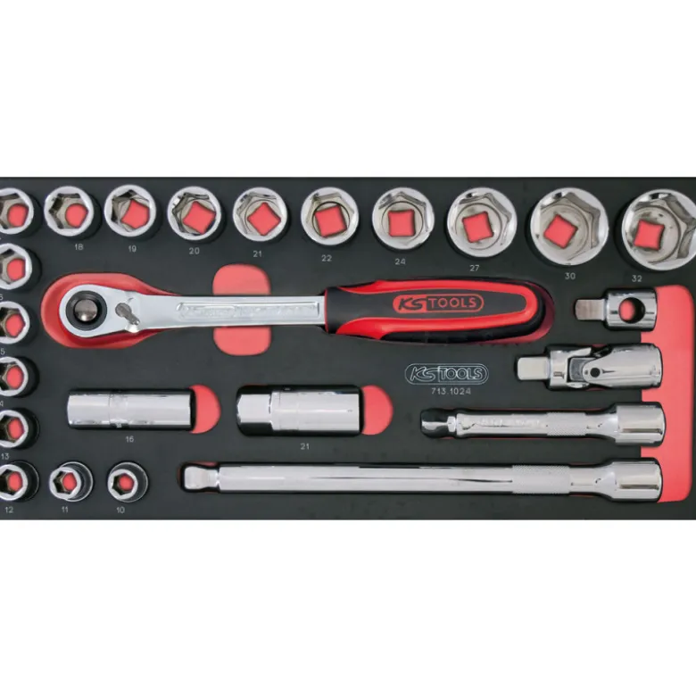 Composition d'outils pour servante 158 pièces KS TOOLS 714.0158