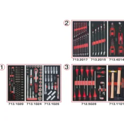 Composition d'outils pour servante 158 pièces KS TOOLS 714.0158