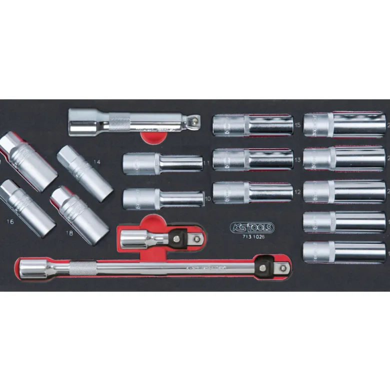 Composition d'outils pour servante 158 pièces KS TOOLS 714.0158