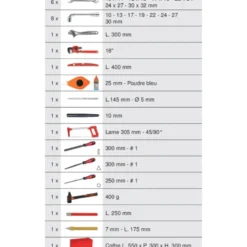 Composition d'outils pour tuyauteur 28 pièces KS TOOLS 911.0028