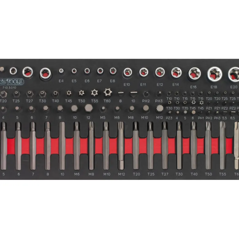 Composition d'outils 5 tiroirs pour servante, 384 pièces KS TOOLS 714.0380