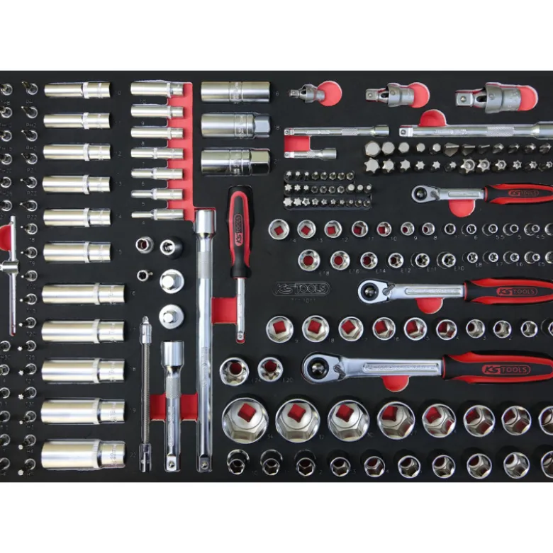 Composition d'outils 5 tiroirs pour servante, 384 pièces KS TOOLS 714.0380
