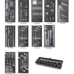 Composition 11 inserts 4 tiroirs 214 outils CLAS EG 4213