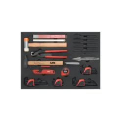 Composition 200 Outils En Module Mousse SAM Outillage - CPP-200PM