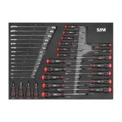 Composition travaux publics 255 outils en module mousse SAM - CPP-255MM