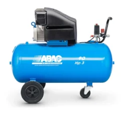 Compresseur d'air à piston coaxial lubrifié 90L 3 Cv 10 Bar Gamme Pro ABAC 1121390600