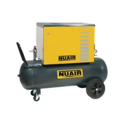 Compresseur d'air à piston insonorisé 3 CV, 100 L NUAIR 142440NU