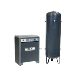 Compresseur d'air à piston insonorisé marche lente 10 CV, 500 L, Tête K50, 400 tri, pression 10 bar NUAIR 104300CNU
