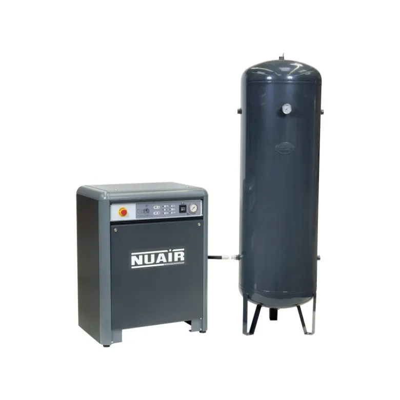 Compresseur d'air à piston insonorisé marche lente 10 CV, 500 L, Tête K50, 400 tri, pression 10 bar NUAIR 104300CNU