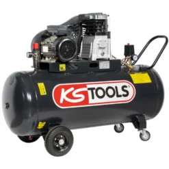 Compresseur d'air à piston 200L 10 bars 3 cv 220V KS TOOLS 165.0805