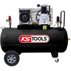 Compresseur d'air à piston 100L 10 bars 3 cv 220V KS TOOLS 165.0804