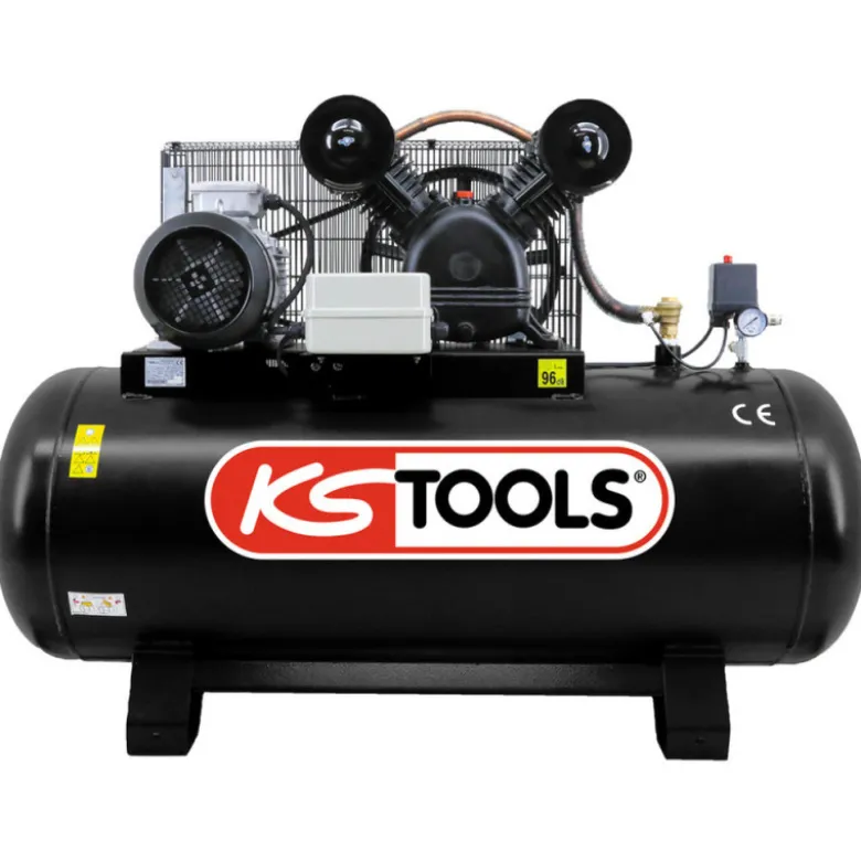 Compresseur d'air à piston 270L 10 bars 5.5 cv 380V tri KS TOOLS 165.0811