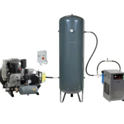Compresseur d'air à piston sur plateau 20CV SD + réservoir 900L et sécheur d'air, 11 bar, 400V triphasé - NUAIR 104500MDNU