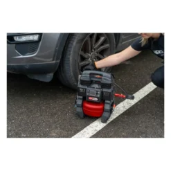 Compresseur d'air portatif silencieux 5L 9Bars 18V sans fil sans batterie ni chargeur KS TOOLS - 165.0816F
