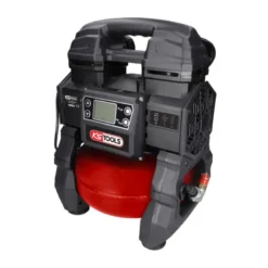 Compresseur d'air portatif silencieux 5L 9Bars 18V avec batterie 4Ah et chargeur KS TOOLS - 165.0816F-A1