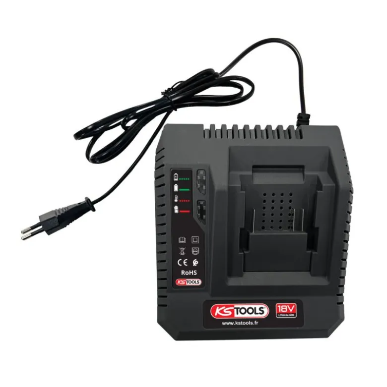 Compresseur d'air portatif silencieux 5L 9Bars 18V avec batterie 4Ah et chargeur KS TOOLS - 165.0816F-A1