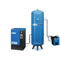 Compresseur d'air rotatif à vis ensemble complet 500L 5.5Cv 10Bar avec sécheur d'air Série SPINN ABAC COMPLET SPINN 05 10 DD