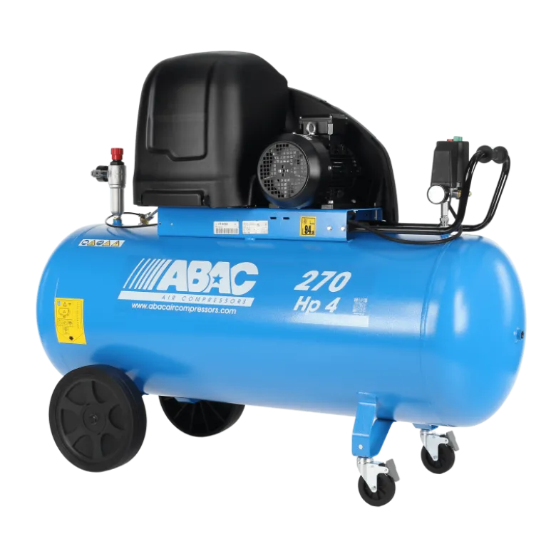 Compresseur d'air silencieux 270L 4Cv 400v Tri ABAC - 4116007357