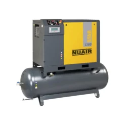 Compresseur d'air à vis 10 CV, 8 bar, 500 L, 400 V tri avec sécheur NUAIR 221208IE3NU