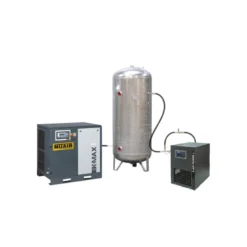 Compresseur d'air à vis 10 CV, 500 L, 400 V tri + sécheur Power+ NUAIR 251110POGNU