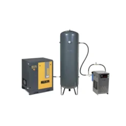 Compresseur d'air à vis 10 CV, 500 L, 400 V tri + sécheur NUAIR 245010MDNU