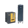 Compresseur d'air à vis 20 CV, Réservoir 500 L vertical, pression 8 bar, débit 129 m3/h, 400 V tri NUAIR 246008CNU