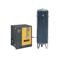 Compresseur d'air à vis 20 CV, Réservoir 500 L vertical, pression 10 bar, débit 111 m3/h, 400 V tri NUAIR 246010CNU