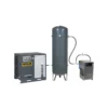 Compresseur d'air à vis 20 CV, Réservoir 500 L vertical, pression 10 bar, débit 123 m3/h, 400 V tri + sécheur NUAIR 252110MDNU