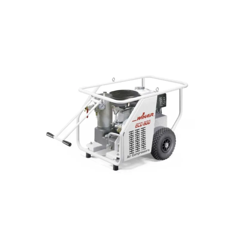 Compresseur d'air à vis essence démarrage électrique et batterie ECO 800 HDE, 9CV, 6/7 bar - NUAIR 209000NU