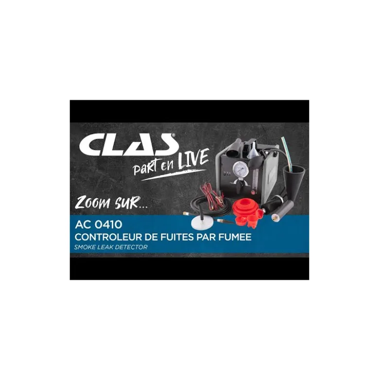 Controleur de fuite par fumee CLAS AC 0411BL