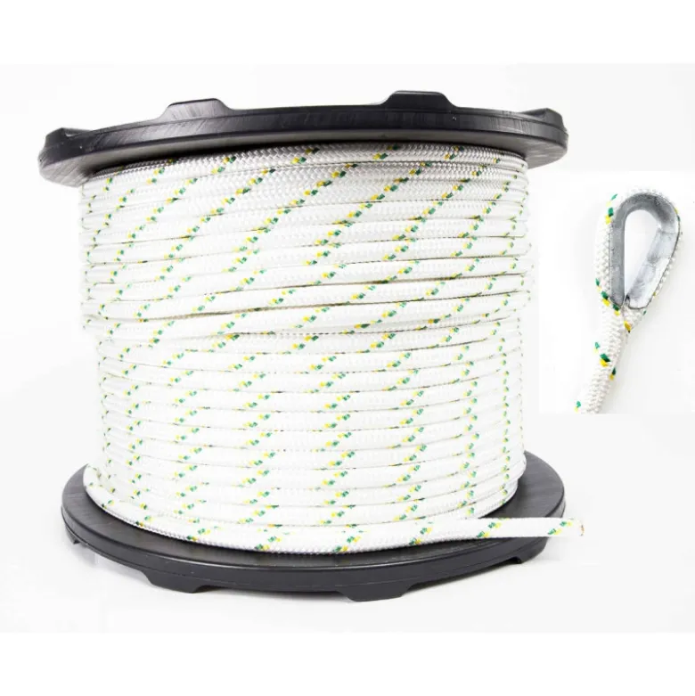 Corde de polyester double tresse épissures et cosses 12mm x 100-200-300m pour treuils Portable Winch