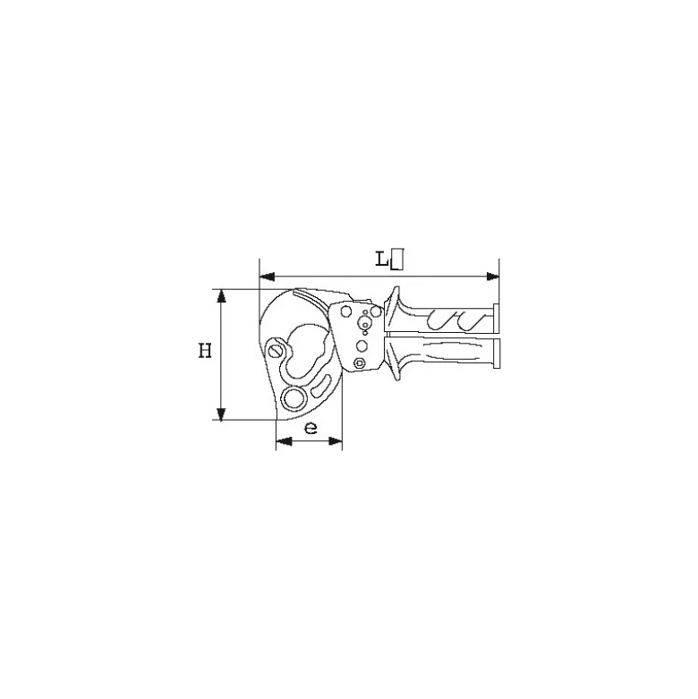 Coupe Cable A Cremaillere Grande Capacite SAM Outillage - 324-45