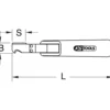 Couteau à dégainer pour câbles de 8 à 28 mm KS TOOLS 907.2184