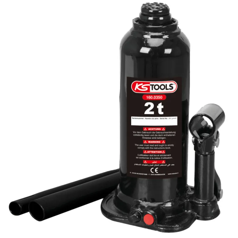 Cric bouteille hydraulique 2T KS TOOLS. 160.0350