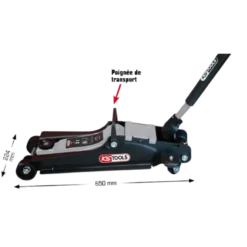 Cric Hydraulique 2 T Compact KS TOOLS - 161.0363F