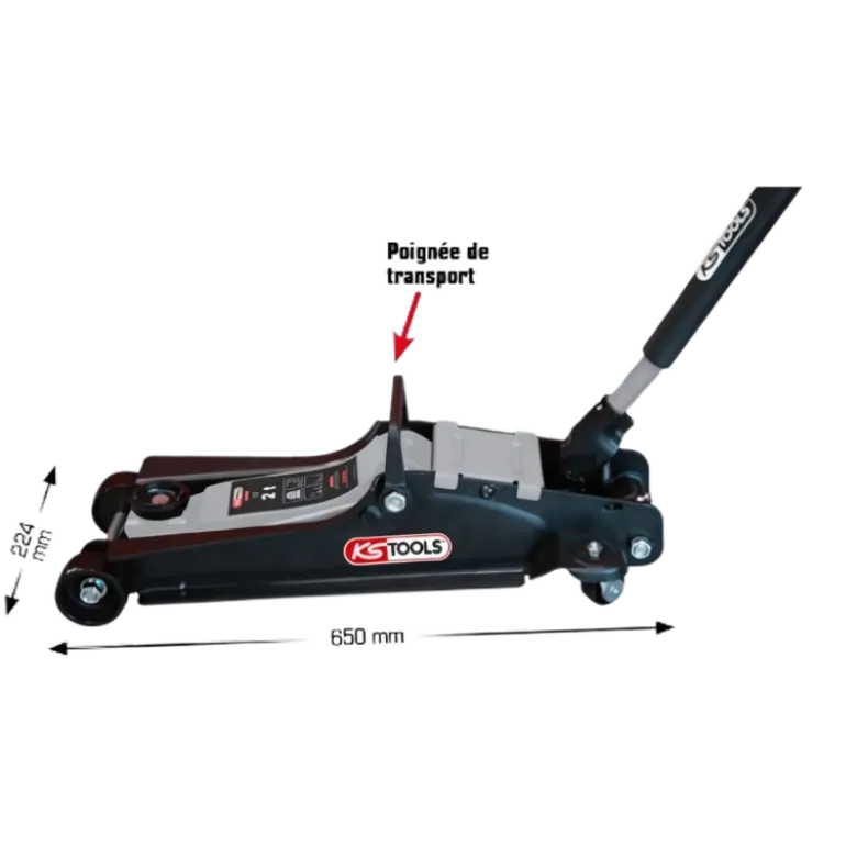 Cric Hydraulique 2 T Compact KS TOOLS - 161.0363F