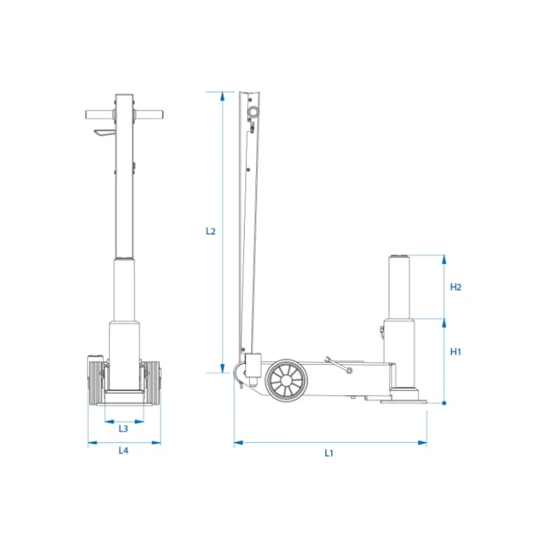 Cric Hydropneumatique 25T King Tony - 9HYCH125H